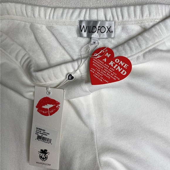 Wildfox Women's Knox Jogger Sweatpants 'Edelweiss Wash' Size (M) Medium NEW - Picture 10 of 11